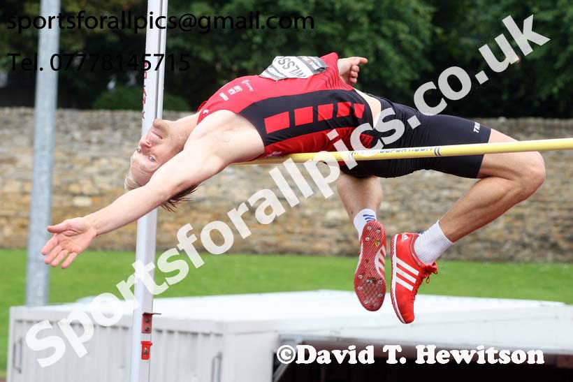 Mens decathlon high jump, EAP International Cominted Events, Hexham. Photo: David T. Hewitson/Sports for All Pics